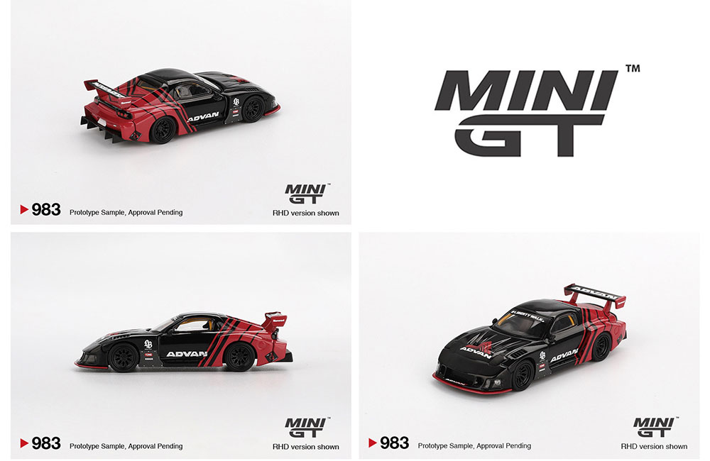 MINI GT 1/64 MAZDA RX-7 LB-SUPER SILHOUETTE ADVAN  / *FREE USA SHIPPING