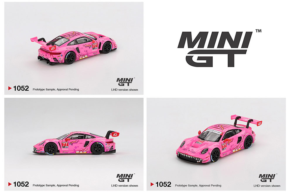 MINI GT 1/64 ROXY ROAD AMERICA PORSCHE 911 GT3 R #77 AO RACING 2024 IMSA RA VERSION / *FREE USA SHIPPING