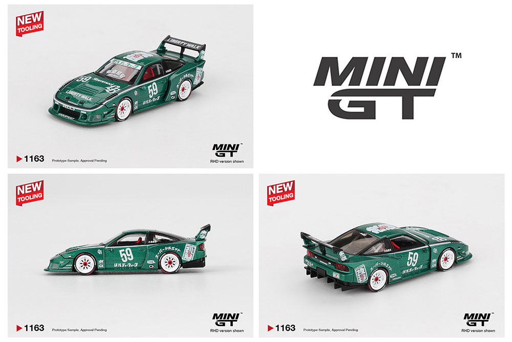 MINI GT 1/64 NISSAN LB-SUPER SILHOUETTE 180SX TAS GREEN  / *FREE USA SHIPPING