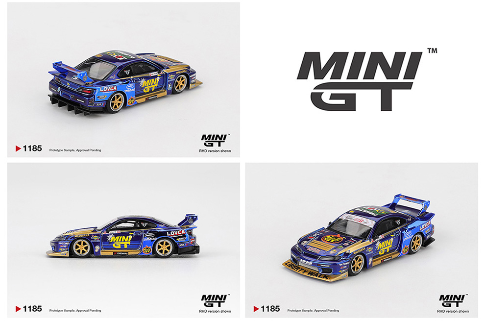 MINI GT 1/64 NISSAN LB-SUPER SILHOUETTE S15 SILVIA CHROME BL  / *FREE USA SHIPPING