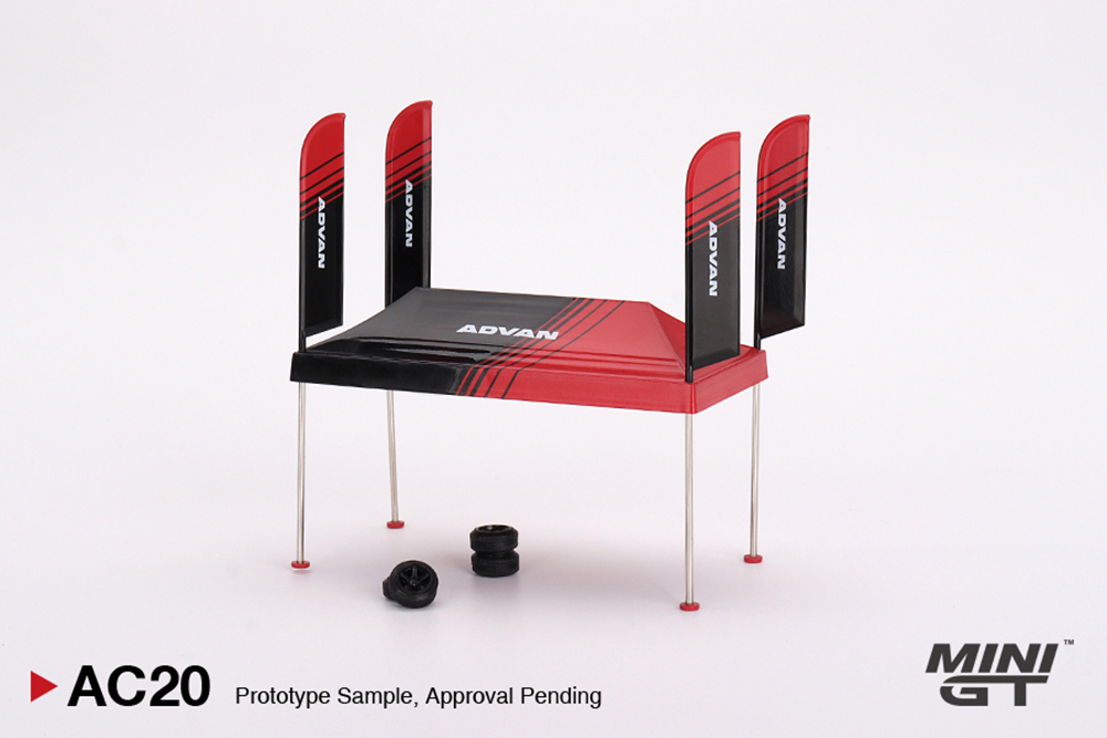 MINI GT 1/64 PADDOCK SERVICE TENT SET ADVAN / *FREE USA SHIPPING