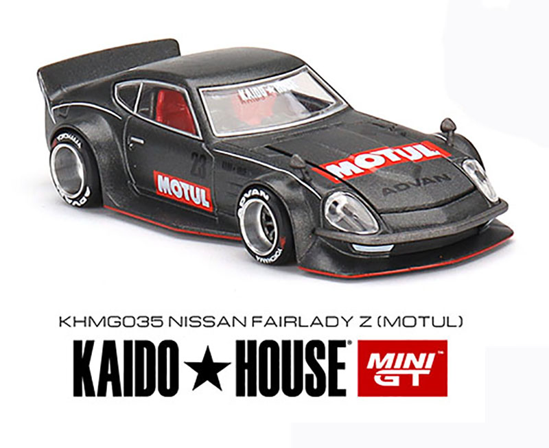 MINI GT 1/64 KAIDO HOUSE DATSUN FAIRLADY Z MOTUL FLAT BLACK  / *FREE USA SHIPPING
