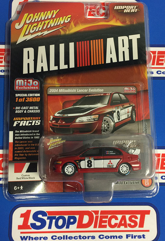 JOHNNY LIGHTNING 2004 MITSUBISHI LANCER EVO RALLI ART MIJO EXCLUSIVE   / FREE SHIPPING*
