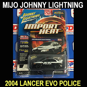 JOHNNY LIGHTNING 2004 MITSUBISHI LANCER EVO POLICE MIJO EXCLUSIVE   / FREE SHIPPING*