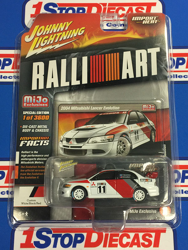 JOHNNY LIGHTNING 2004 MITSUBISHI LANCER EVO RALLI ART MIJO EXCLUSIVE   / FREE SHIPPING*