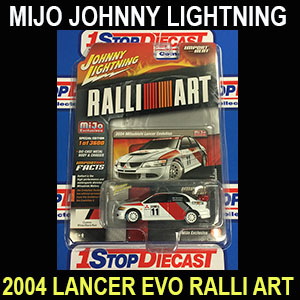 JOHNNY LIGHTNING 2004 MITSUBISHI LANCER EVO RALLI ART MIJO EXCLUSIVE   / FREE SHIPPING*