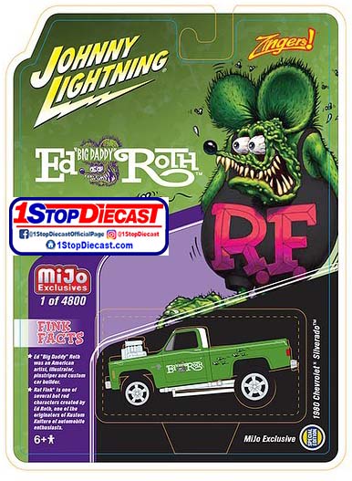 JOHNNY LIGHTNING 1/64  MIJO RAT FINK 1980 SILVERADO ZINGER   / MIJO EXCLUSIVE / FREE USA SHIPPING*