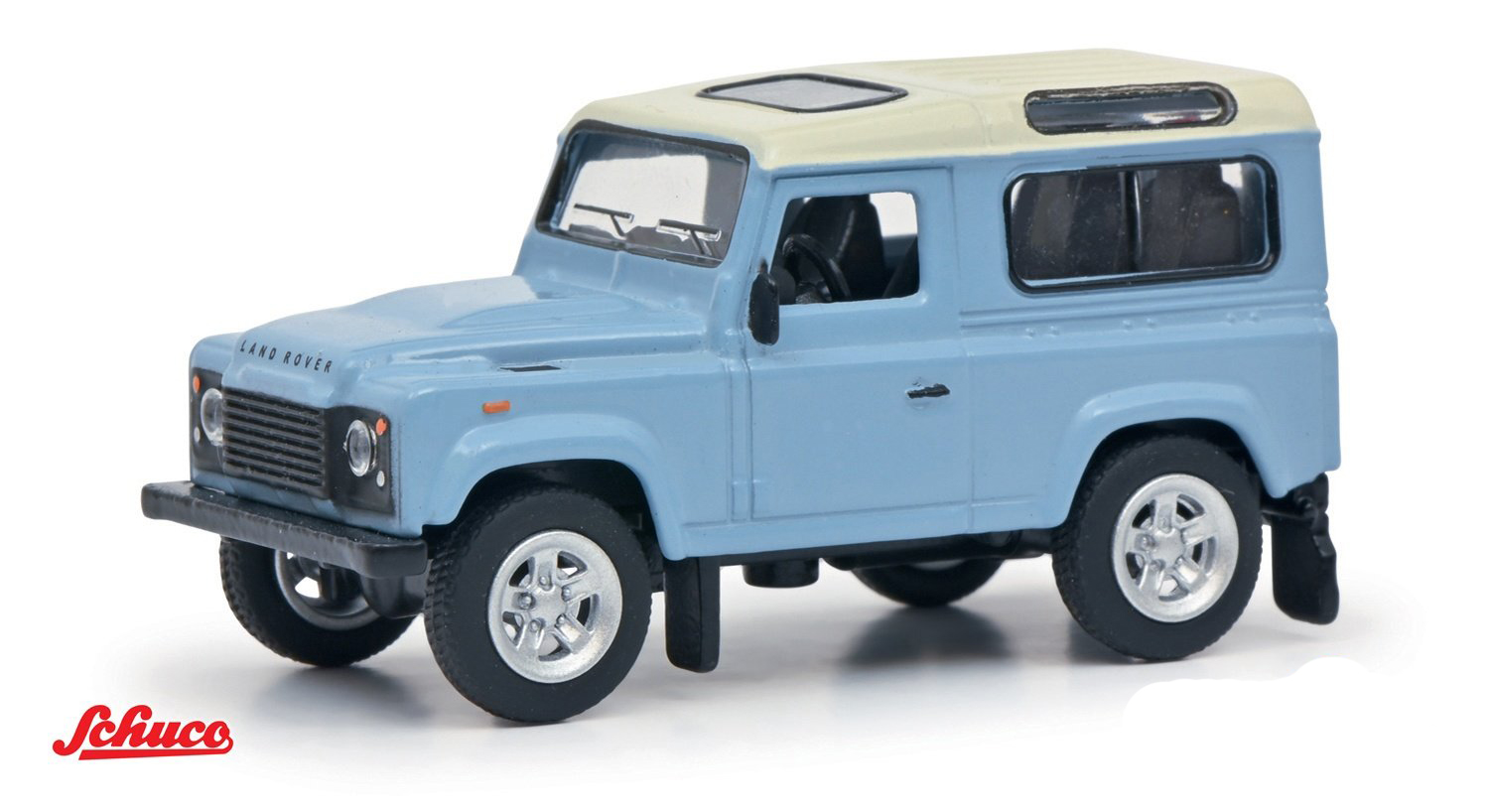 SCHUCO 1/64 LAND ROVER DEFENDER LIGHT BLUE  / HOBBY EXCLUSIVE / *FREE USA SHIPPING