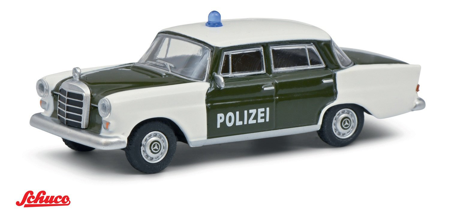 SCHUCO 1/64 MERCEDES BENZ 200 POLIZEI   / HOBBY EXCLUSIVE / *FREE USA SHIPPING