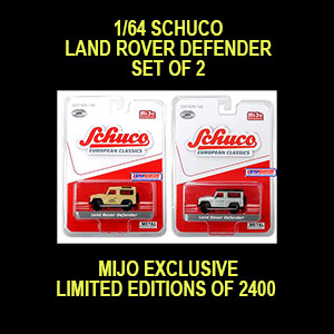 1/64 SCHUCO LAND ROVER MIJO EXCLUSIVE LIMITED EDITIONS OF ONLY 2400 / SET OF 2 / FREE SHIPPING*