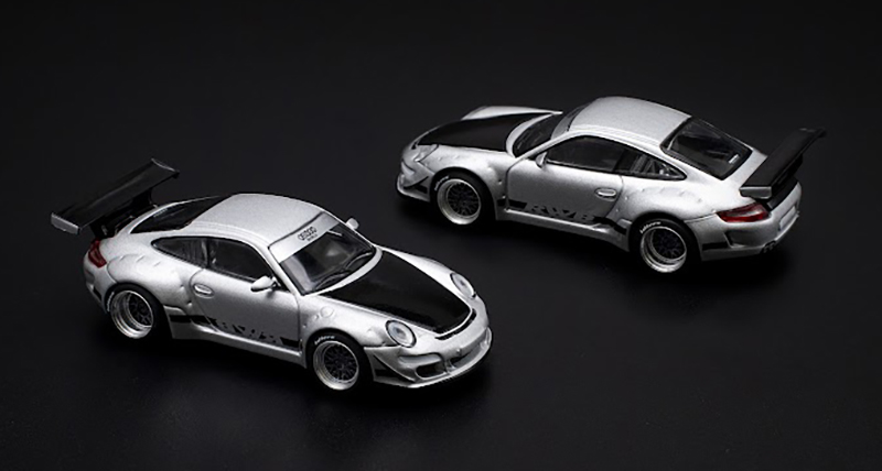 POP RACE 1/64 RWB 997 IN SILVER / *FREE USA SHIPPING
