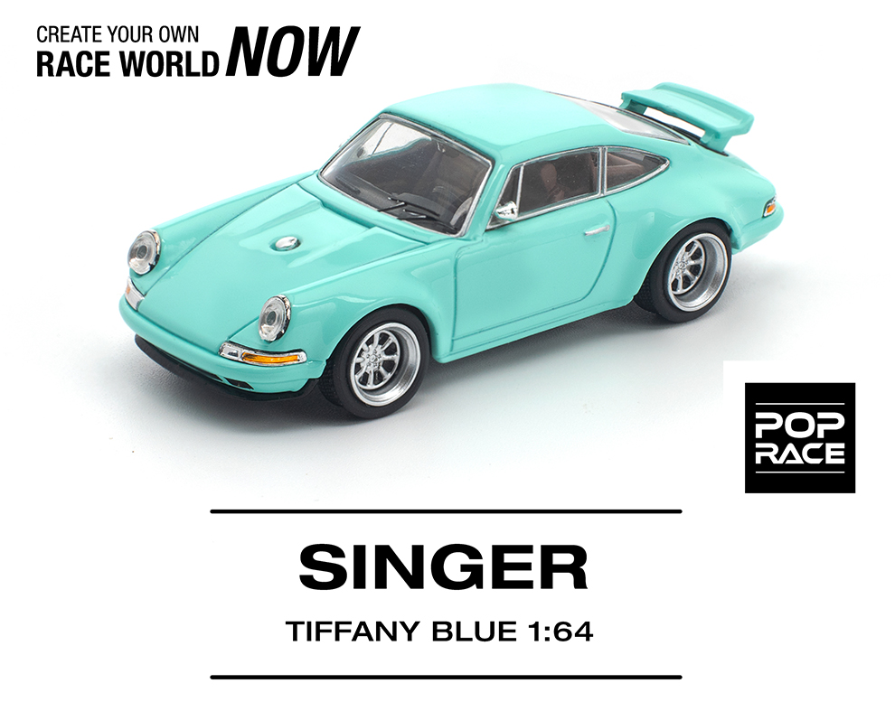 POP RACE 1/64 SINGER 964 TIFFANYBLUE  / *FREE USA SHIPPING