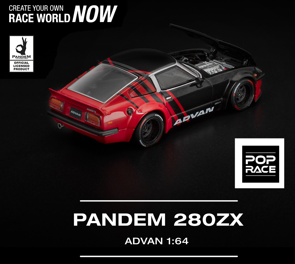 POP RACE 1/64 PANDEM 280ZX ADVAN  / *FREE USA SHIPPING