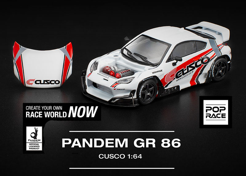 POP RACE 1/64 PANDEM GR86 CUSCO / *FREE USA SHIPPING
