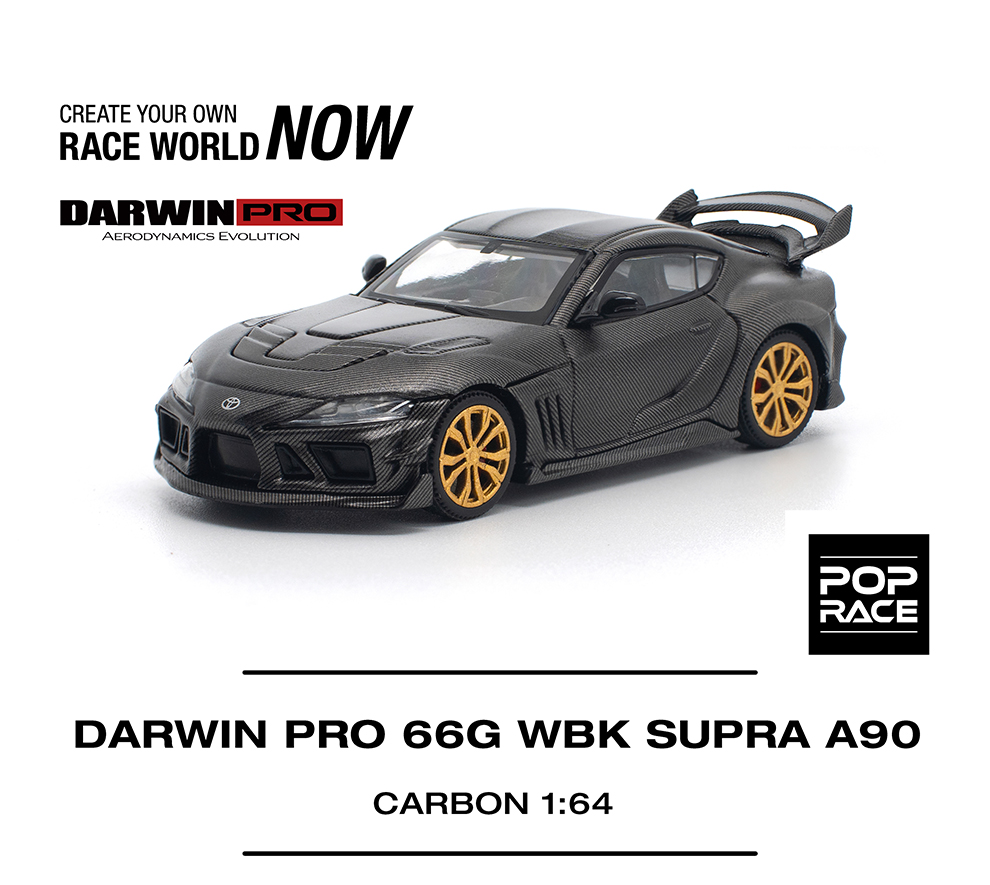 POP RACE 1/64 DARWIN PRO 66G WBK SUPRA A90CARBON EDITION / *FREE USA SHIPPING