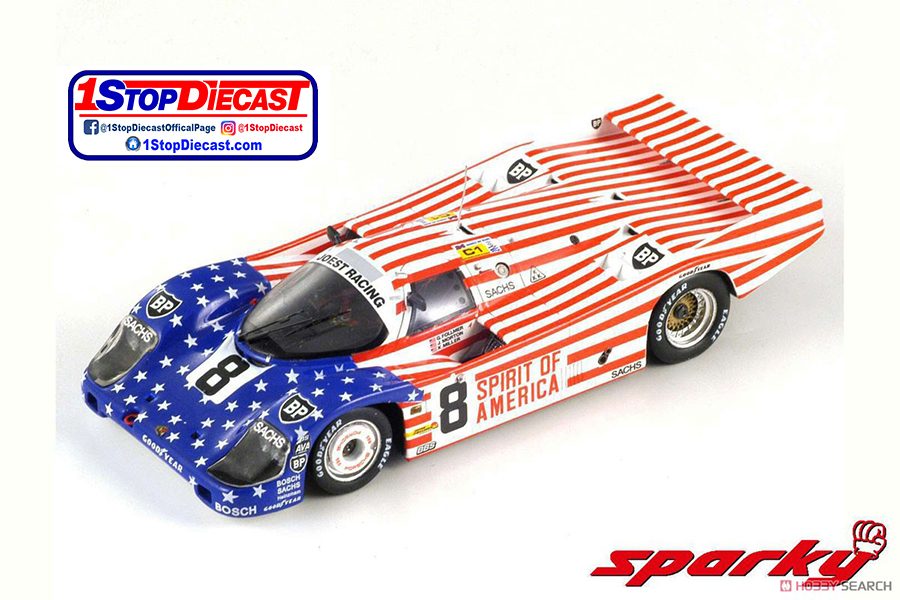 SPARKY 1/64 PORSCHE 956 #8 1986 Le MANS 24H 3rd G. Follmer - J. Morton - K. Miller  / FREE USA SHIPPING*