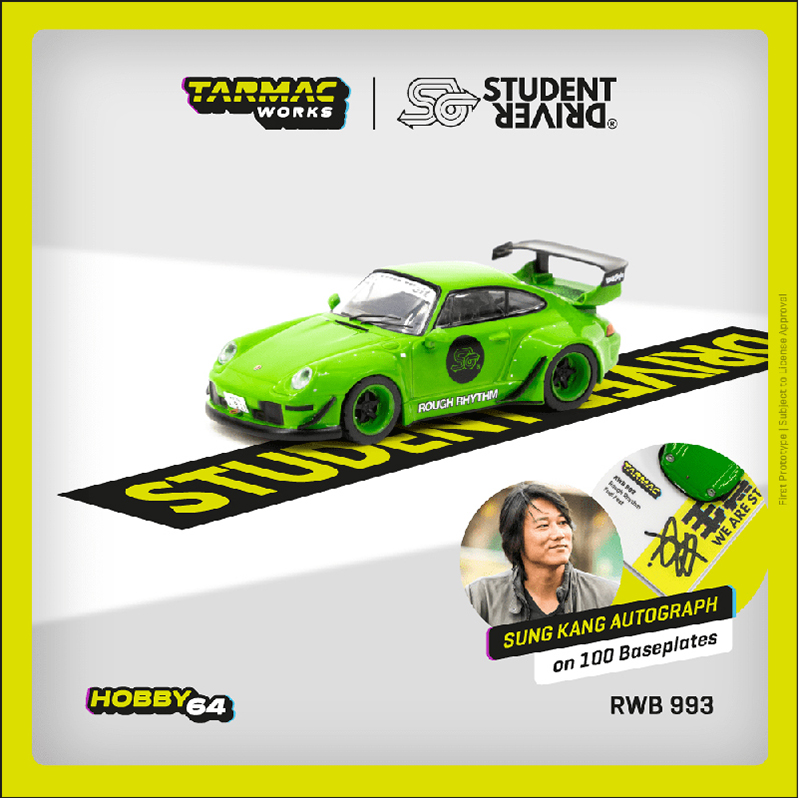 TARMAC 1/64 RWB 993 ROUGH RHYTHM FUEL FEST STUDENT DRIVER / *FREE SHIPPING