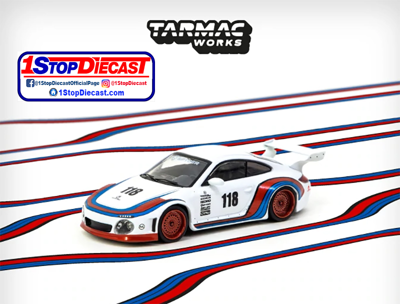 TARMAC WORKS 1/64 OLD & NEW PORSCHE 997 WHITE  / *FREE USA SHIPPING