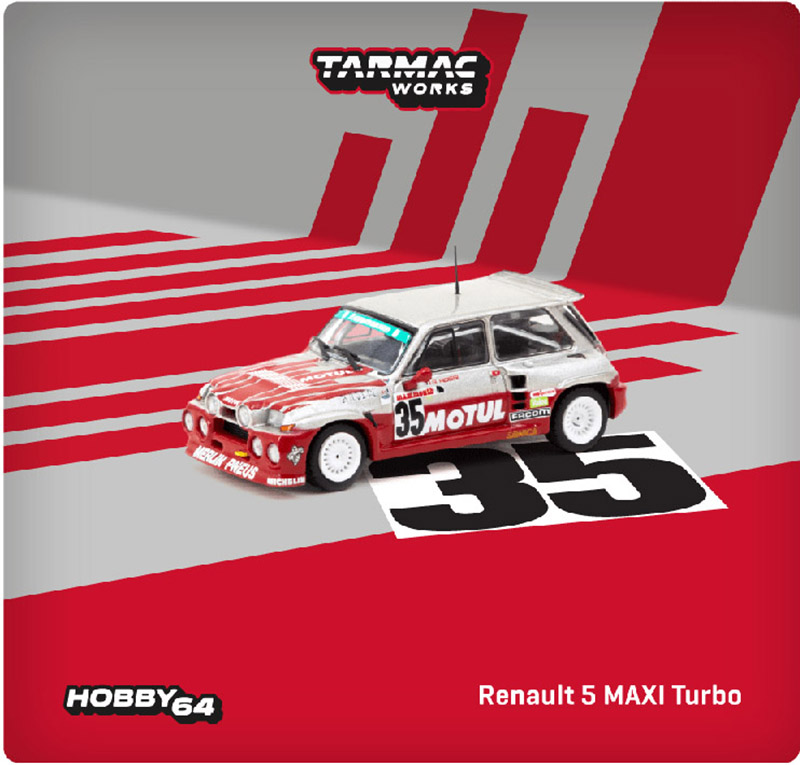 TARMAC 1/64  RENAULT 5 MAXI TURBO HILL CLIMP CHAMP 1987 GIOVANNI ROSSI / *FREE SHIPPING