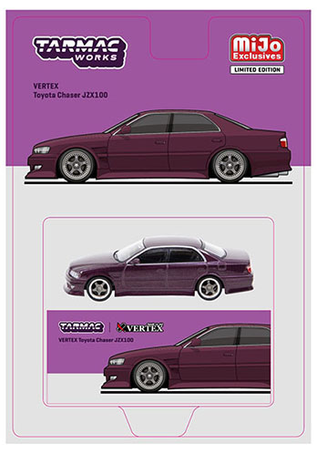 TARMAC 1/64  VERTEX TOYOTA CHASER JZX100 PURPLE METTALIC / *FREE SHIPPING