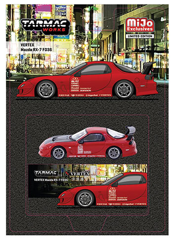TARMAC 1/64 MAZDA VERTEX RX-7 FD3S MIJO EXCLUSIVE RED / *FREE SHIPPING