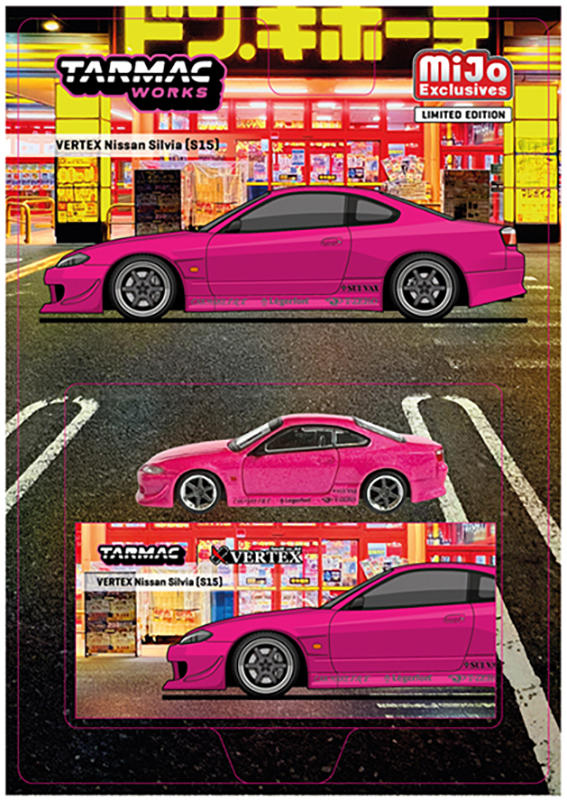 TARMAC 1/64 VERTEX NISSAN SILVIA S15 METALLIC PINK / *FREE SHIPPING