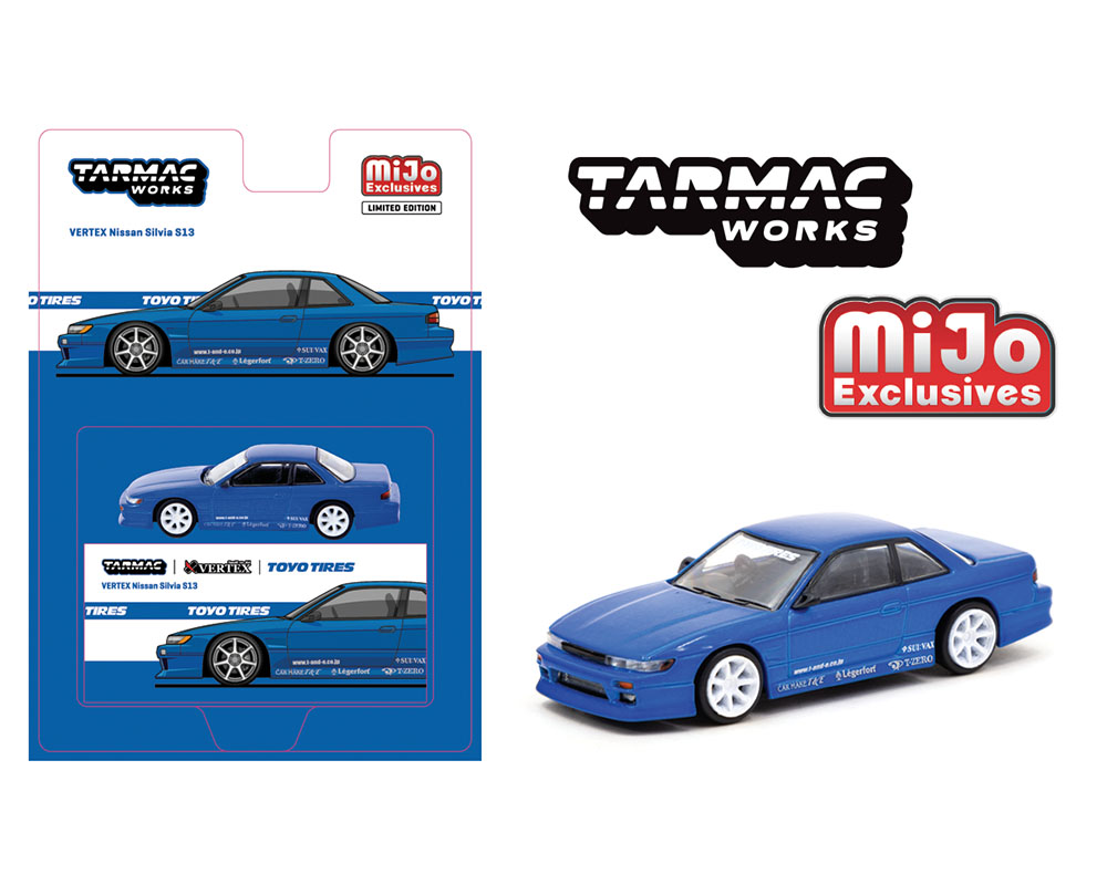 TARMAC 1/64 VERTEX NISSAN SILVIA S13 TOYO TIRES BLUE / *FREE SHIPPING