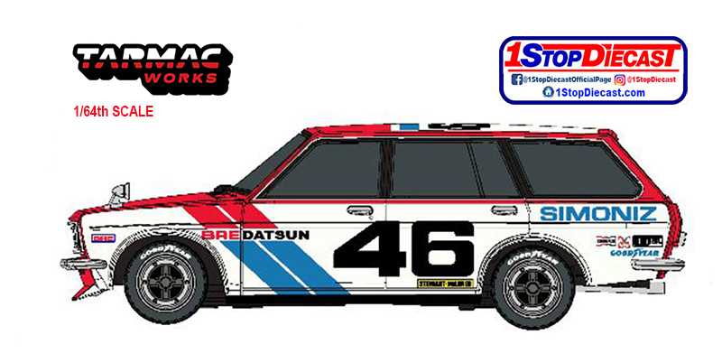 TARMAC 1/64 DATSUN 510 WAGON BRE #46  / *FREE SHIPPING