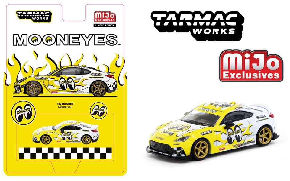 TARMAC 1/64 TOYOTA GR86 MOONEYES / *FREE USA SHIPPING