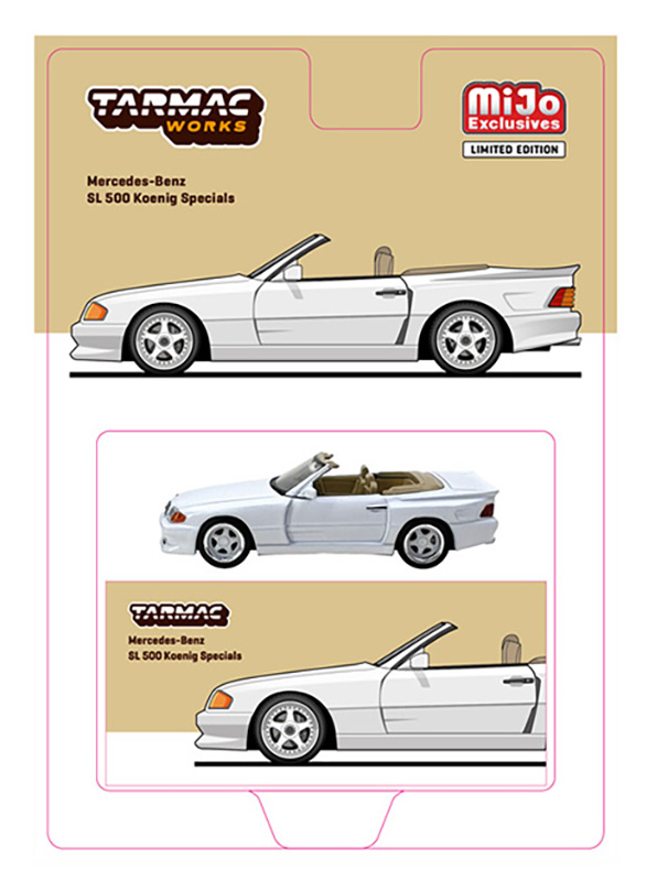 TARMAC 1/64 MERCEDES BENZ SL 500 KOENIG SPECIALS WHITE / *FREE USA SHIPPING