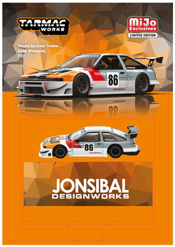 TARMAC 1/64 TOYOTA SPRINTER TRUENO AE86 WIDEBODY TRD / *FREE SHIPPING