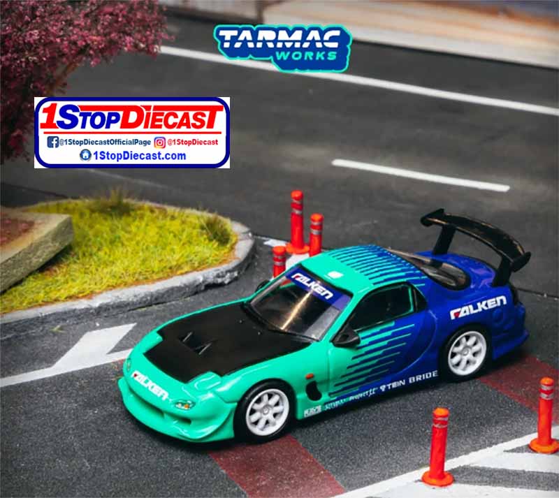 TARMAC GLOBAL 64 1/64 MAZADA RX-7 (FD3S) FALKEN RACING  / *FREE USA SHIPPING