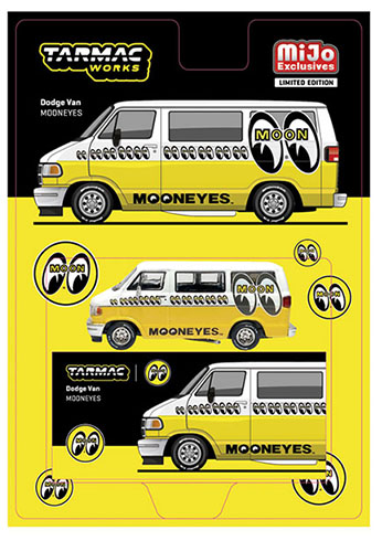 TARMAC 1/64 MOONEYES DODGE VAN GLOBAL64 MIJO EXCLUSIVE YELLOW / *FREE SHIPPING