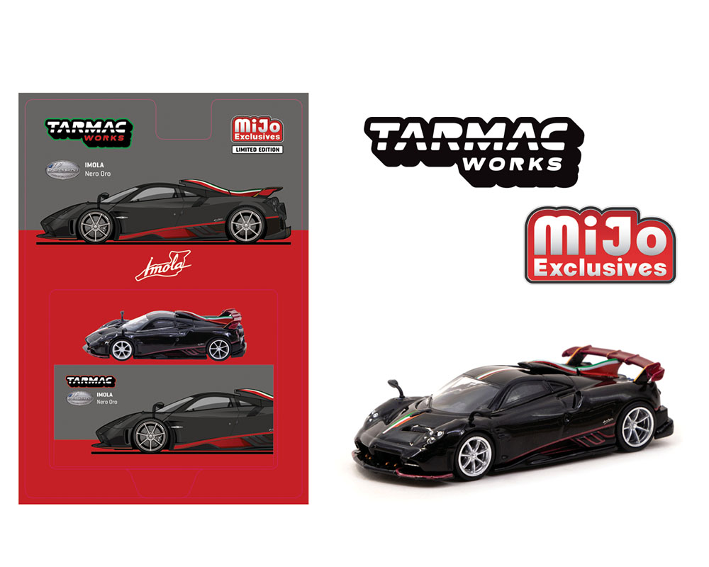 TARMAC 1/64  PAGANI IMOLA NERO ORO BLACK / *FREE SHIPPING
