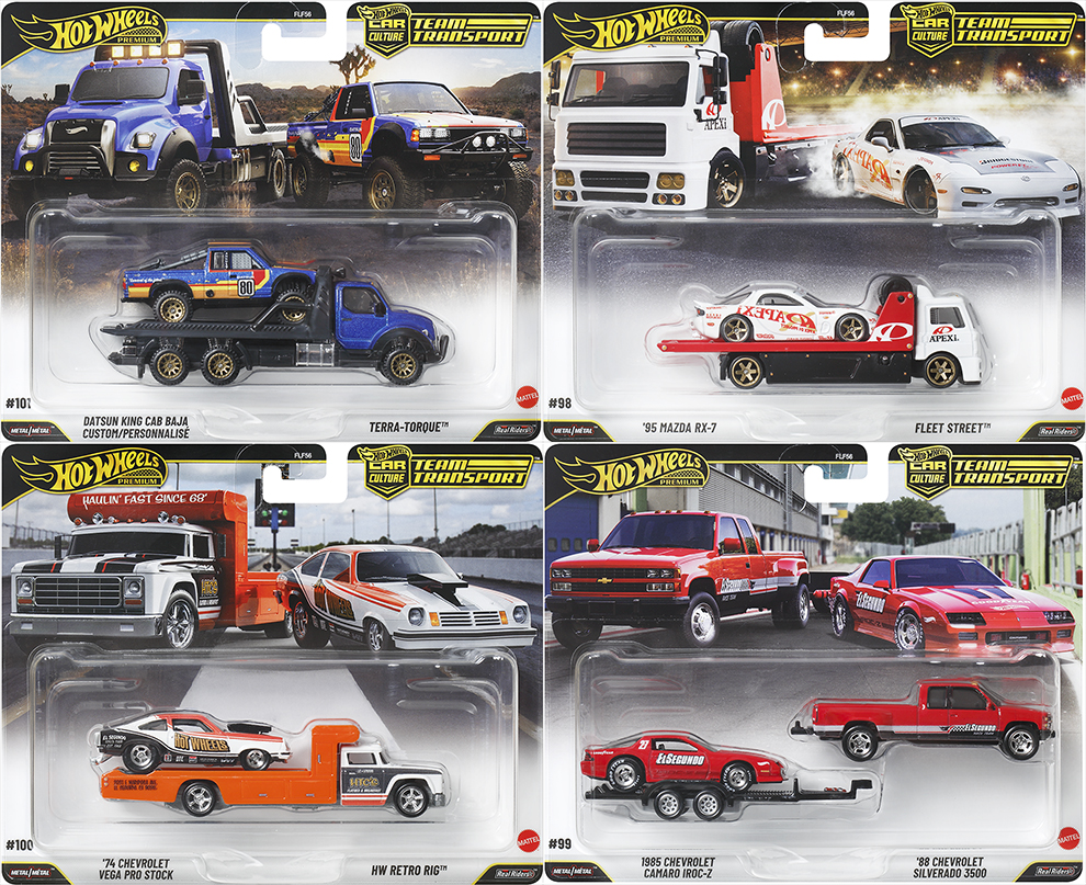 HOT WHEELS 2027 CC TEAM TRANSPORT RELEASE N FACTORY SEALED CASE 0F 4 / FREE USA SHIPPING*