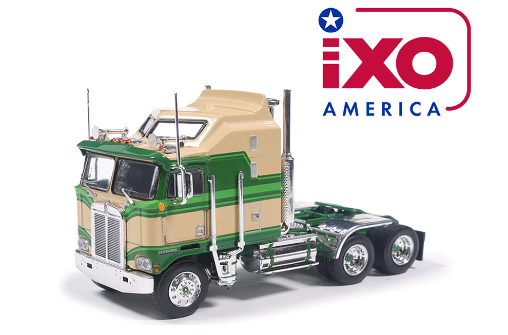IXO 1/64 976 KENWORTH K100 AERODYNE TAN AND GREEN / FREE USA SHIPPING*