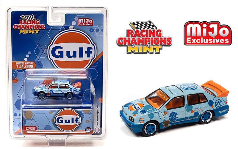 RACING CHAMPIONS 1/64 MIJO 1995 VW JETTA GULF RACING   / MIJO EXCLUSIVE / FREE USA SHIPPING*