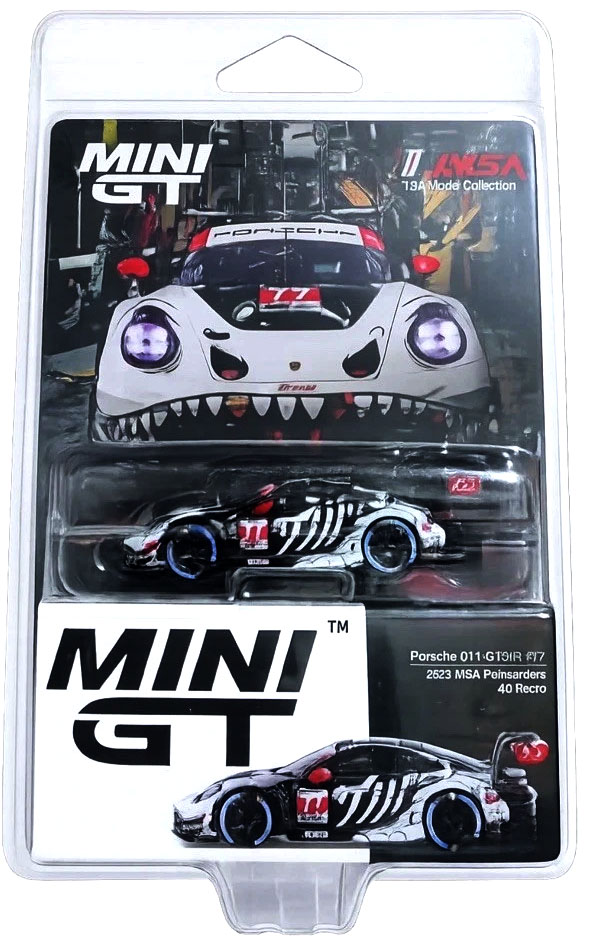 MINI GT 1/64 REXY SKELETON PORSCHE 911 GT3 R #77 AO RACING 2025 IMSA PETIT LE MANS  / *FREE USA SHIPPING